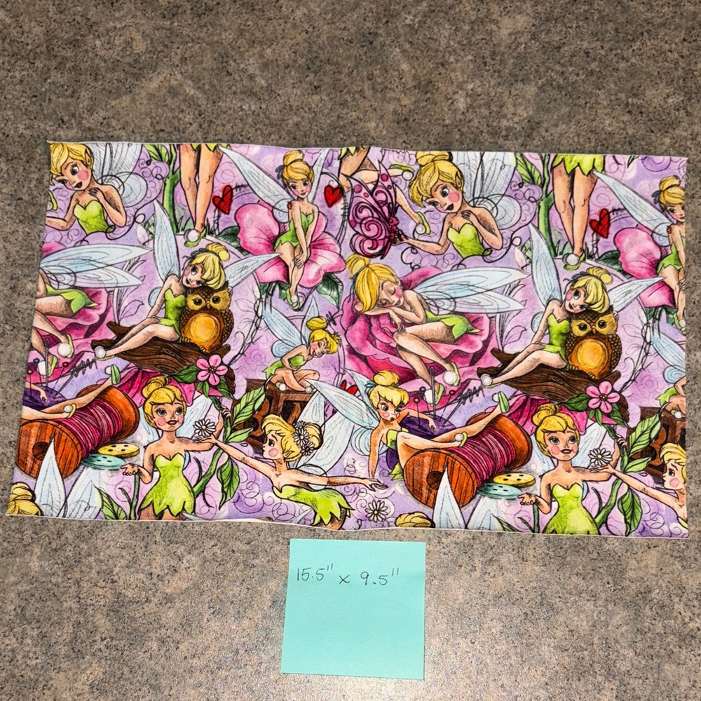🧚🏼 Tinkerbell Print Fabric